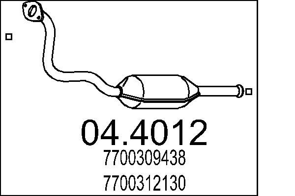 Katalizator MTS 04.4012