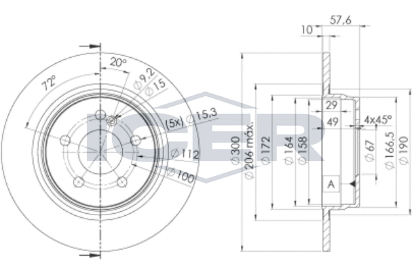 Tarcza hamulcowa ICER 78BD6474-2