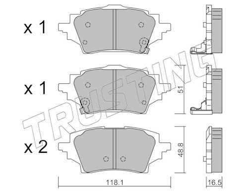 Piduriklotsi komplekt,ketaspidur