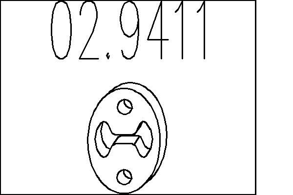 Dystans gumowy, tłumik MTS 02.9411