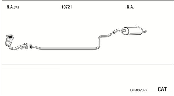 Układ wydechowy WALKER CIK032027