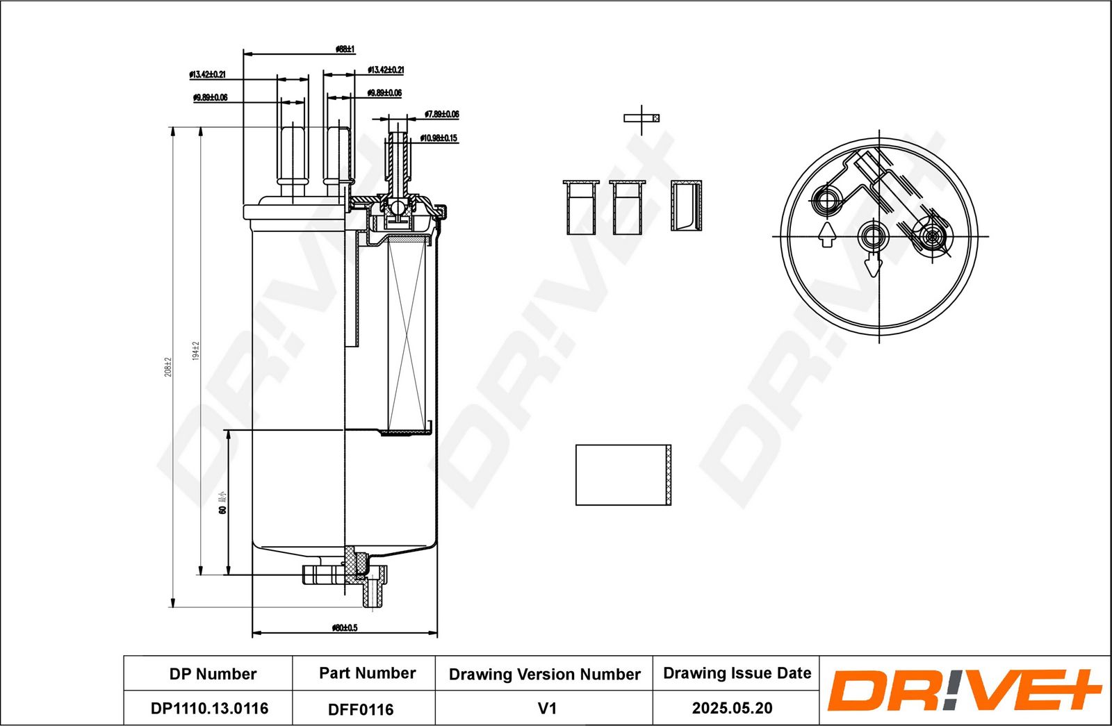 filtru combustibil Dr!ve+ DP1110.13.0116
