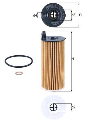 Olejový filter KNECHT OX 813/2D