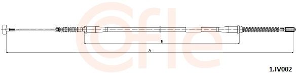 Cięgło, hamulec postojowy COFLE 92.1.IV002