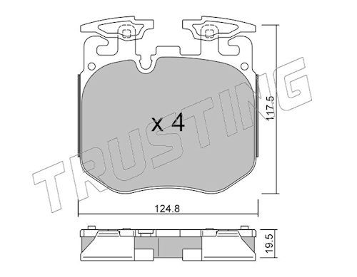 Piduriklotsi komplekt,ketaspidur