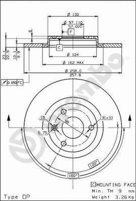Tarcza hamulcowa AP 14259