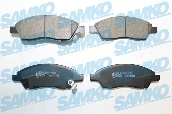 Sada brzdových destiček, kotoučová brzda SAMKO 5SP1686