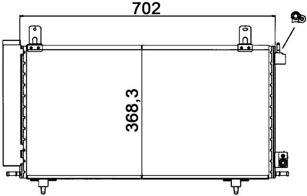 Condensator, climatizare MAHLE AC 122 000S