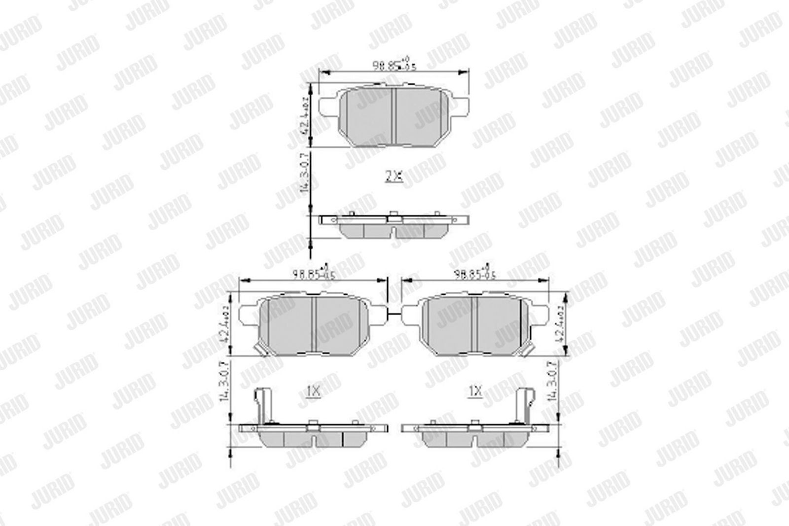 Piduriklotsi komplekt,ketaspidur