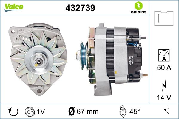 Alternator VALEO 432739