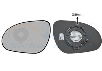 Sticla oglinda, oglinda retrovizoare exterioara VAN WEZEL 8207835