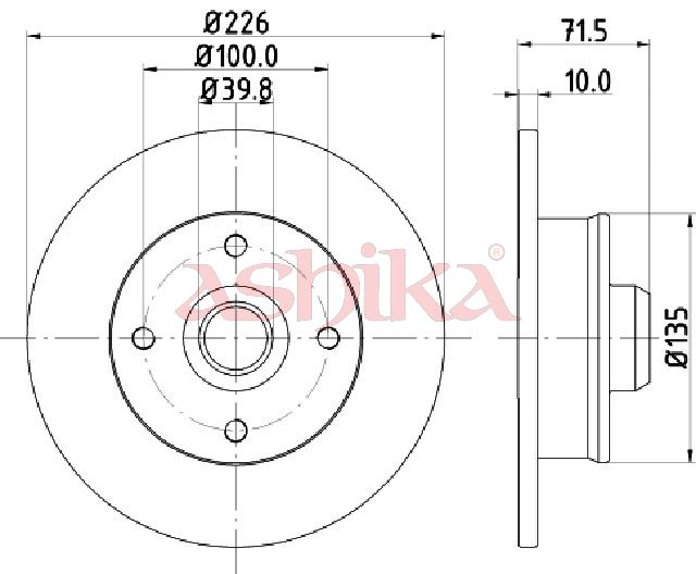Disc frana ASHIKA 61-00-0922