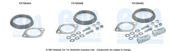 Zestaw montażowy, rura wydechowa BM CATALYSTS FK70646