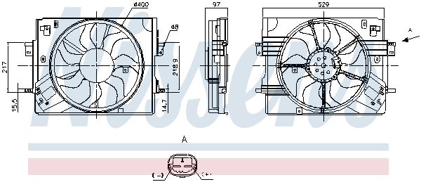 Ventilateur, refroidissement du moteur