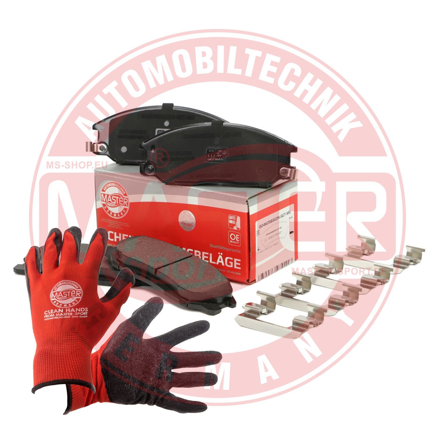Zestaw klocków hamulcowych, hamulce tarczowe MASTER-SPORT GERMANY 13046058322N-SET-MSP