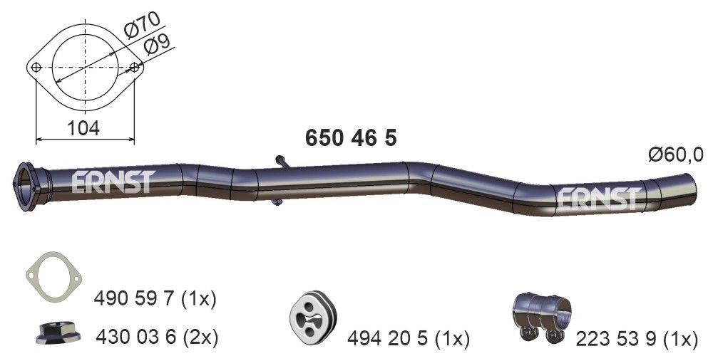 Racord evacuare ERNST 650465