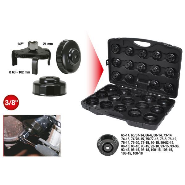 Set chei filtre de ulei KS TOOLS 150.9350