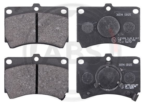 Zestaw klocków hamulcowych, hamulce tarczowe A.B.S. 36594