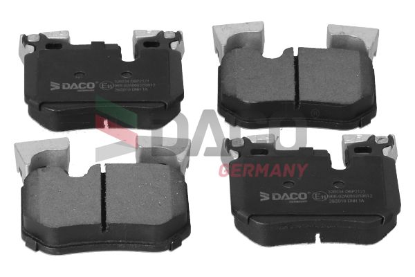 Zestaw klocków hamulcowych, hamulce tarczowe DACO GERMANY 320334