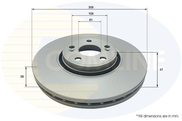 Tarcza hamulcowa COMLINE ADC2704V