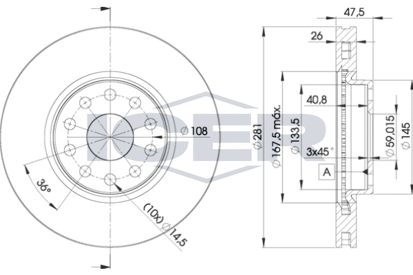 Tarcza hamulcowa ICER 78BD4639-2