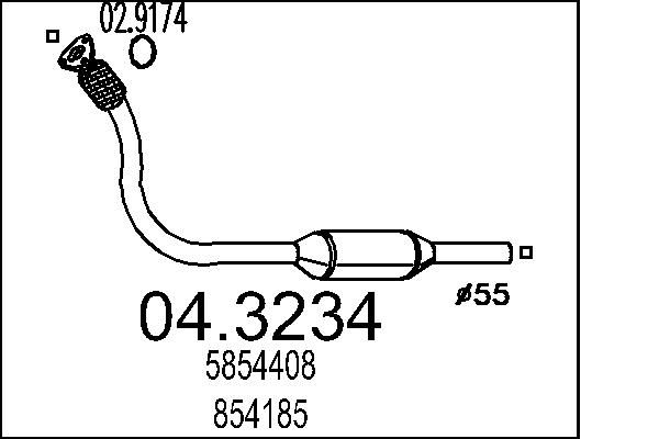 Katalizator MTS 5854408