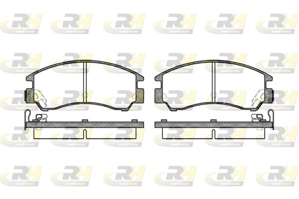 Zestaw klocków hamulcowych, hamulce tarczowe ROADHOUSE 2191.04