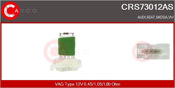 Odpor, vnitřní tlakový ventilátor CASCO CRS73012AS