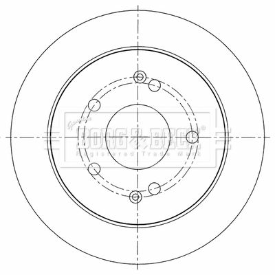 Tarcza hamulcowa BORG & BECK BBD5452
