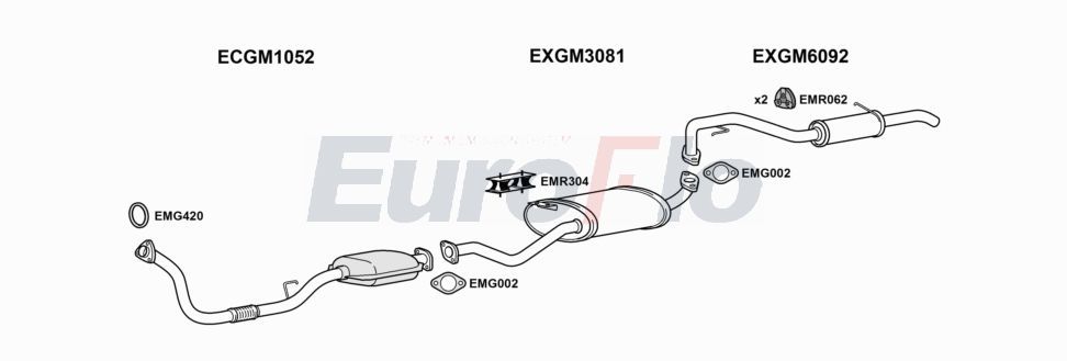 Układ wydechowy EUROFLO VLFRO22D3001A00