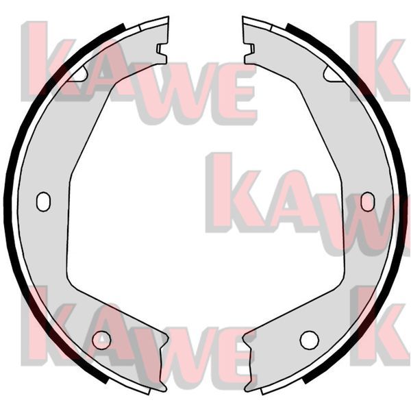 Zestaw szczęk hamulcowych, hamulec postojowy KAWE 09670