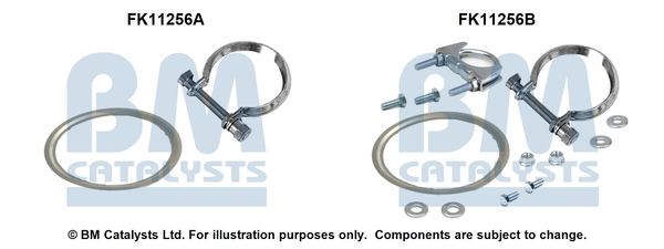 zestaw montażowy, filtr sadzy / filtr cząstek stałych BM CATALYSTS FK11256