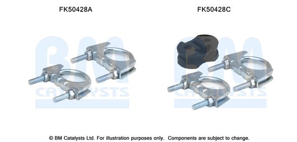 Zestaw montażowy, rura wydechowa BM CATALYSTS FK50428