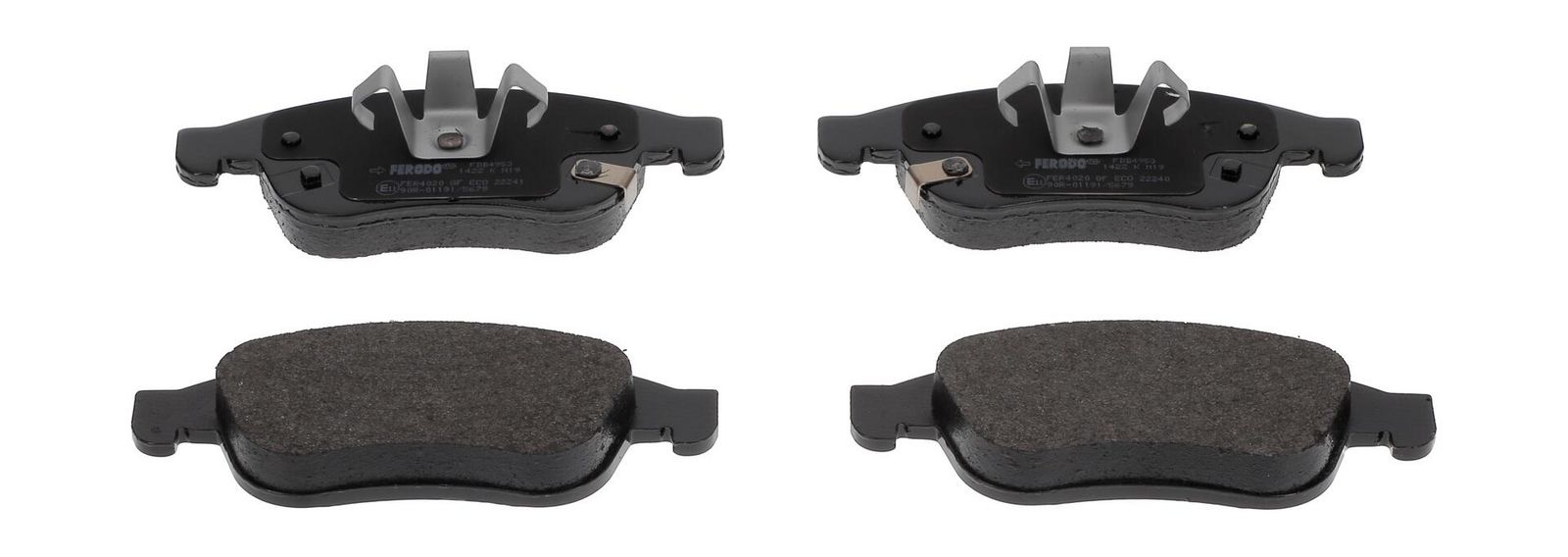 set placute frana,frana disc FERODO PREMIER ECO FRICTION FDB4953