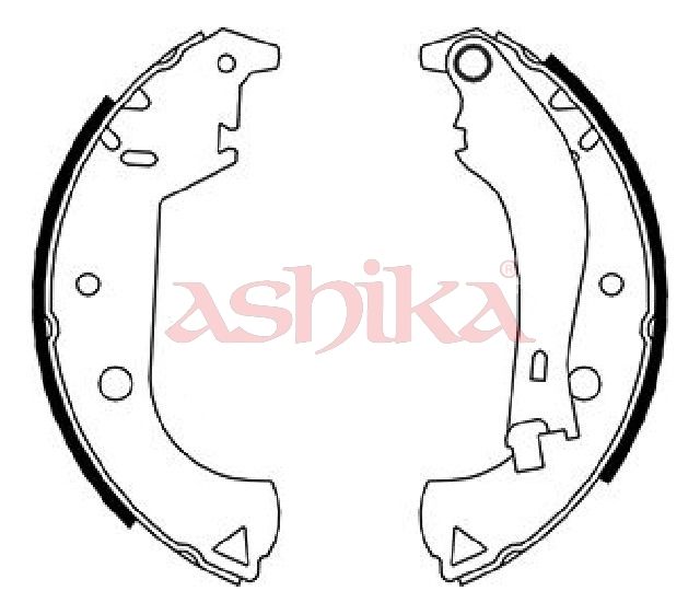 Set saboti frana ASHIKA 55-00-0206