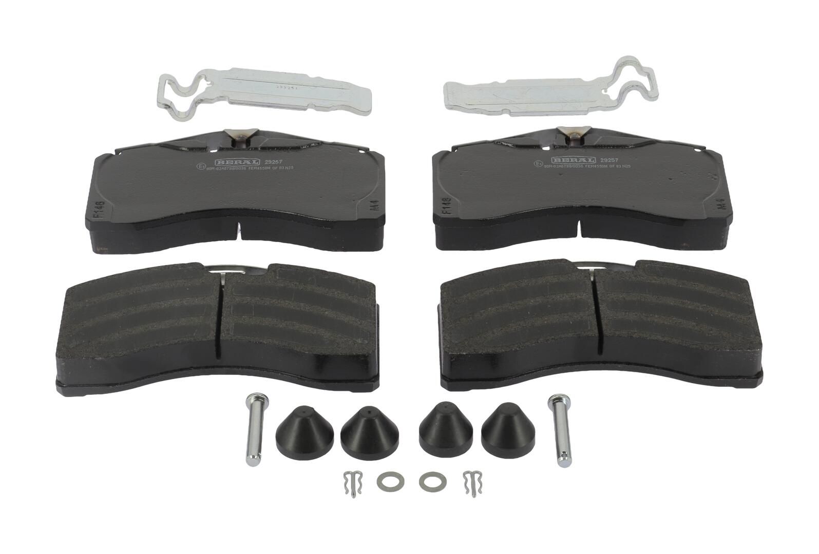 set placute frana,frana disc BERAL BCV29257TK