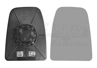 Szkło lusterka, lusterko zewnętrzne VAN WEZEL 2817838