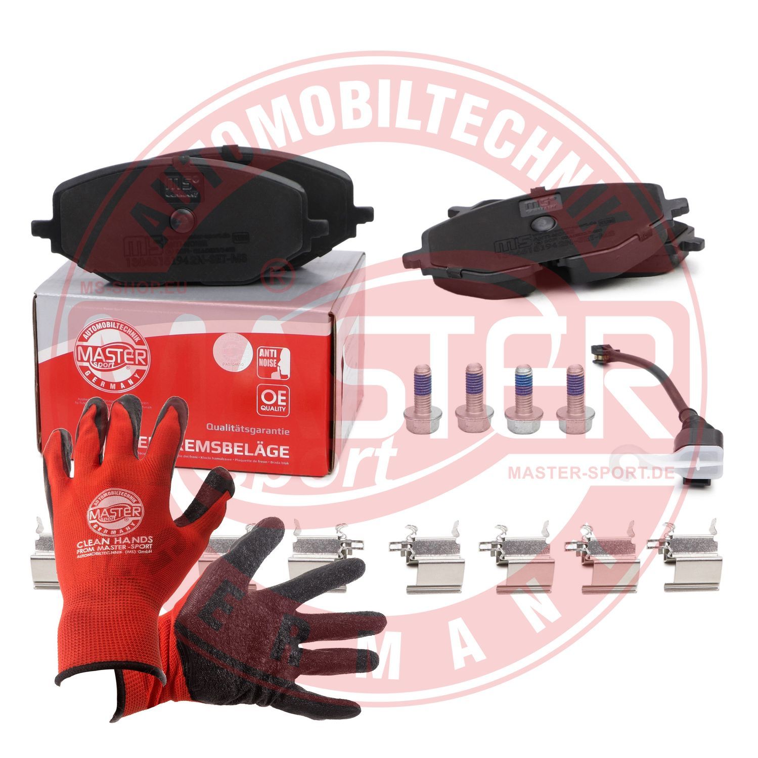 Zestaw klocków hamulcowych, hamulce tarczowe MASTER-SPORT GERMANY 13046151942N-SET-MSP