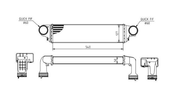 Intercooler, compresor MTR 13054350