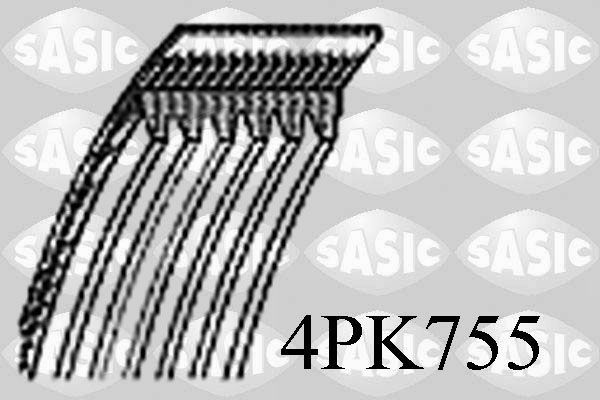 Pasek klinowy wielorowkowy SASIC 4PK755