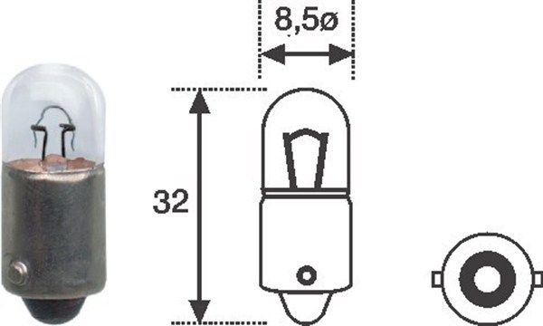 Bec, lampa spate MAGNETI MARELLI STANDARD 002893200000