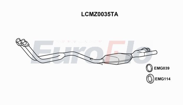 Katalizator EUROFLO 2014903620