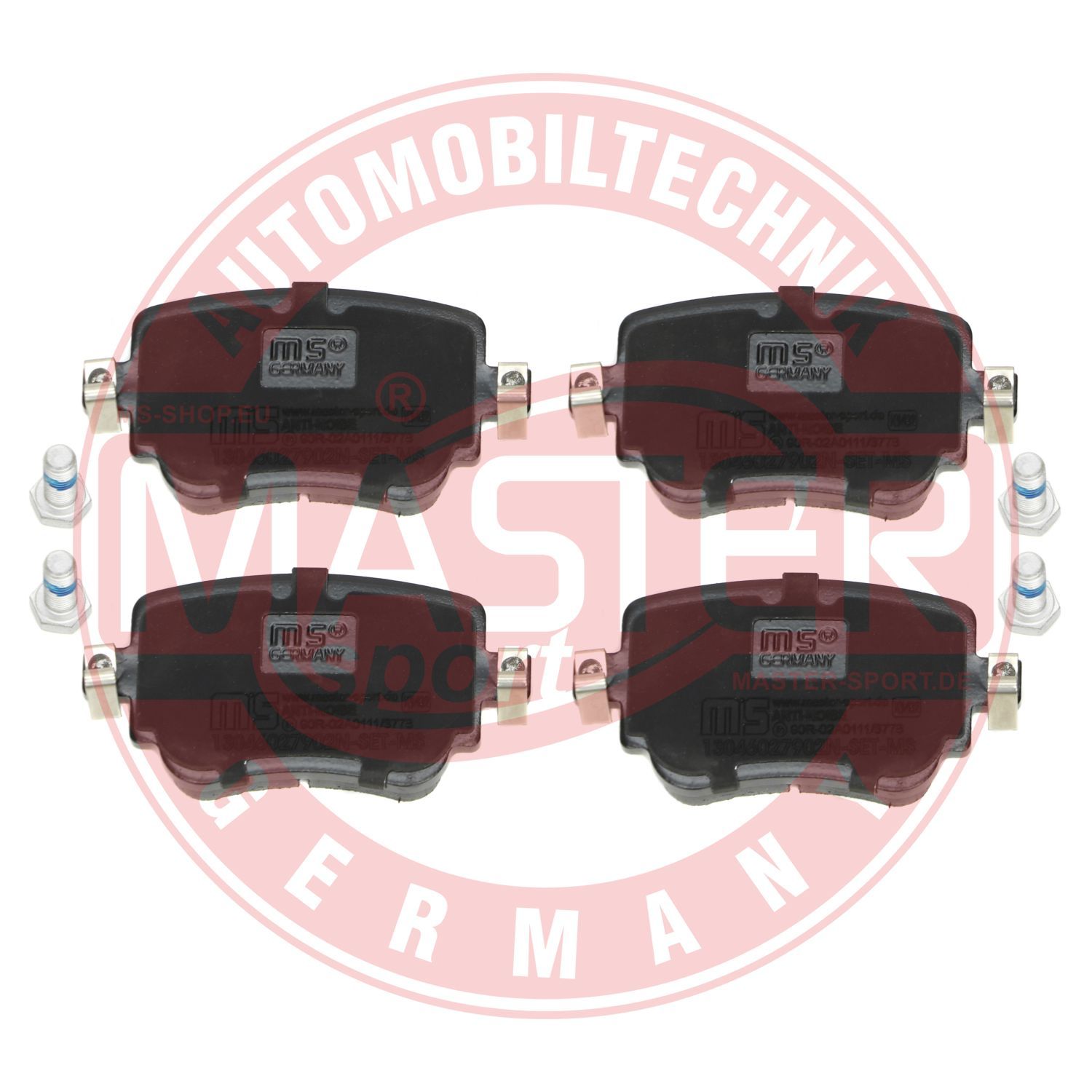 Zestaw klocków hamulcowych, hamulce tarczowe MASTER-SPORT GERMANY 13046027902N-SET-MS