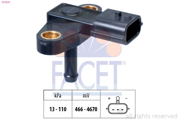 Czujnik ciśnienia powietrza, adaptacja wysokościowa FACET 10.3233