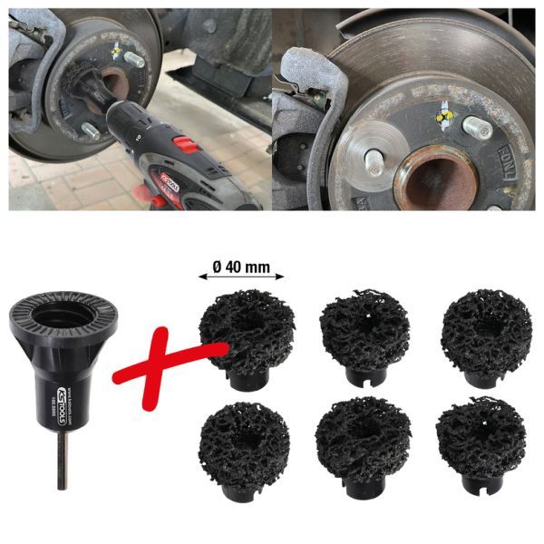 Set discuri de șlefuit, dispozitiv de șlefuit butuc roată KS TOOLS 100.5085