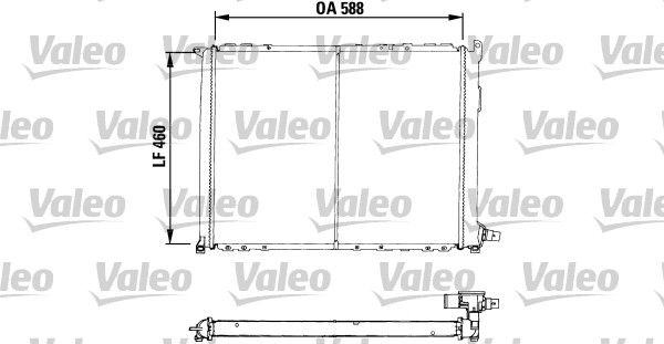 Chłodnica, układ chłodzenia silnika VALEO 730549