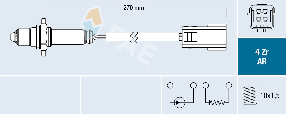 Sonda lambda FAE 75684