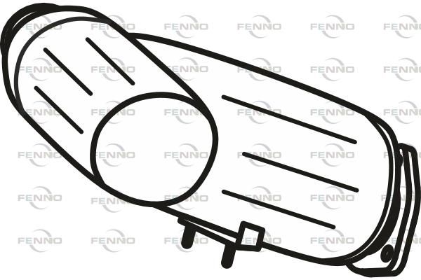 Filtr sadzy / filtr cząstek stałych, układ wydechowy FENNO 36002976