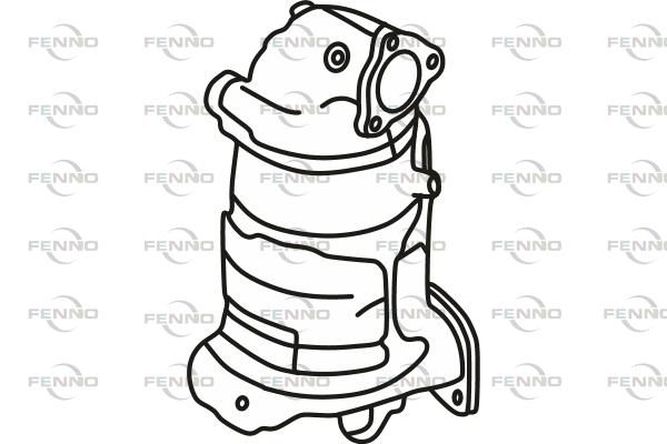 Filtr sadzy / filtr cząstek stałych, układ wydechowy FENNO 289902F060