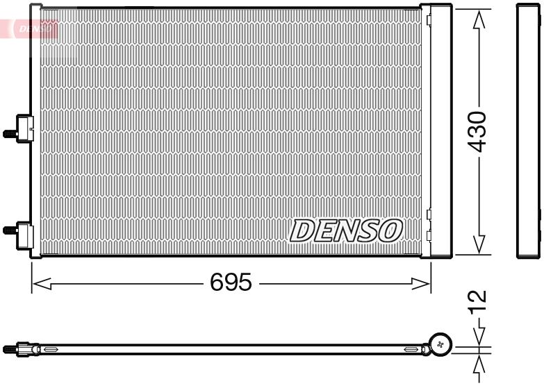 Kondenzátor klimatizácie DENSO DCN17061